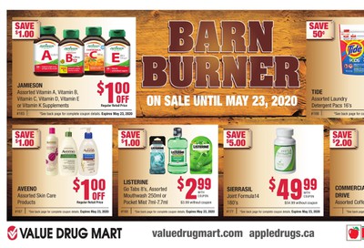 Apple Drugs Barn Burner Flyer April 26 to May 23