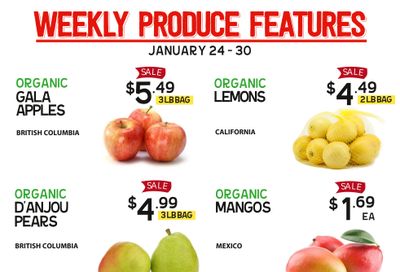 Pomme Natural Market Weekly Produce Flyer January 24 to 30