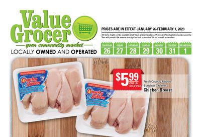Value Grocer Flyer January 26 to February 1