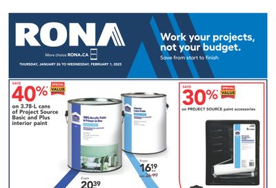 Rona (West) Flyer January 26 to February 1