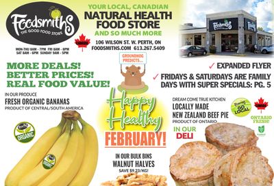 Foodsmiths Flyer January 26 to February 2
