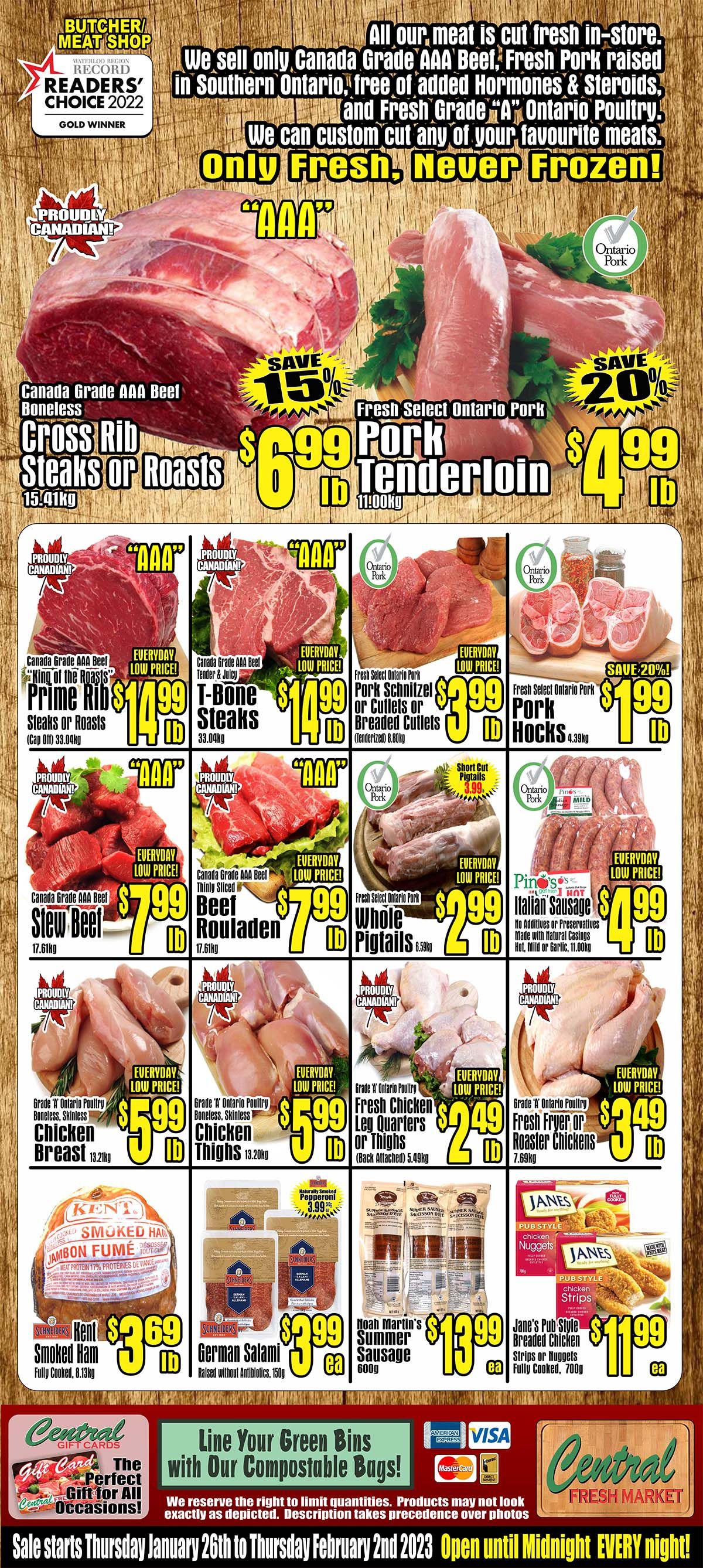 Central Fresh Market Flyer January 26 to February 2