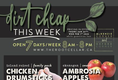 The Root Cellar Flyer January 26 to February 1