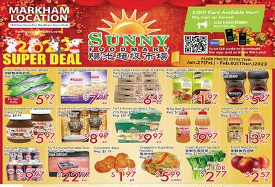 Sunny Foodmart (Markham) Flyer January 27 to February 2