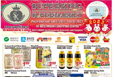 Superking Supermarket (London) Flyer January 27 to February 2