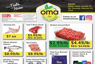 Oma Fresh Foods Flyer January 27 to February 2