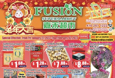Fusion Supermarket Flyer January 27 to February 2