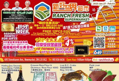 Ranch Fresh Supermarket Flyer January 27 to February 2