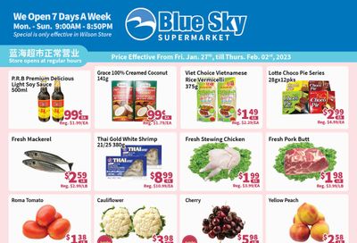 Blue Sky Supermarket (North York) Flyer January 27 to February 2