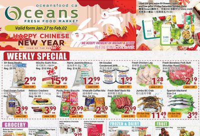 Oceans Fresh Food Market (Mississauga) Flyer January 27 to February 2