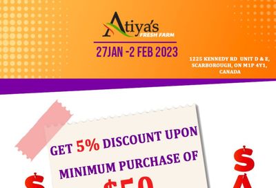 Atiya's Fresh Farm Flyer January 27 to February 2