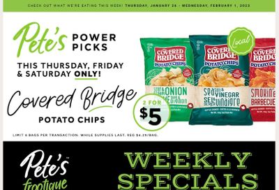 Pete's Fine Foods Flyer January 26 to February 1