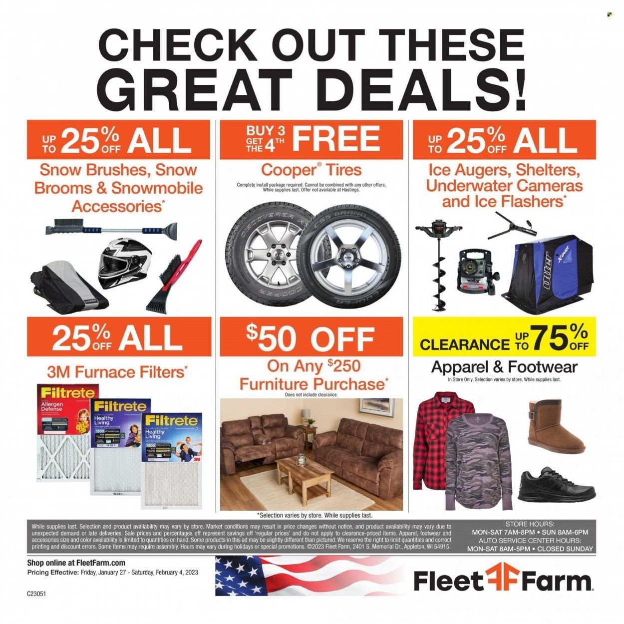 Fleet Farm (IA, MN, ND, WI) Weekly Ad Flyer Specials January 27 to February 4, 2023