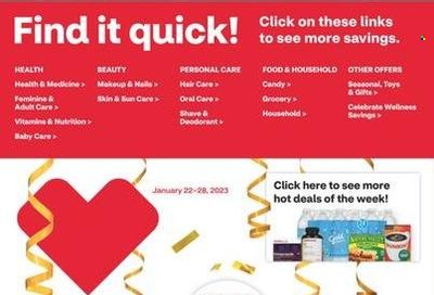 CVS Pharmacy Weekly Ad Flyer Specials January 22 to January 28, 2023