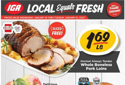 IGA (IN) Weekly Ad Flyer Specials January 25 to January 31, 2023