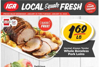 IGA (IN) Weekly Ad Flyer Specials January 25 to January 31, 2023