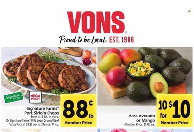 Vons (CA) Weekly Ad Flyer Specials January 25 to January 31, 2023