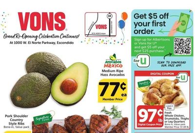 Vons (CA) Weekly Ad Flyer Specials January 25 to January 31, 2023