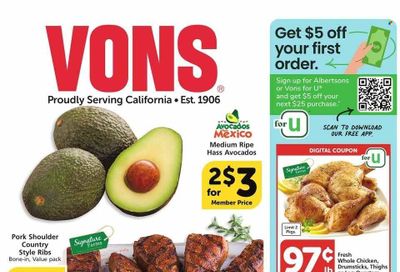 Vons (CA) Weekly Ad Flyer Specials January 25 to January 31, 2023