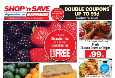 Shop ‘n Save Express (MD, PA, WV) Weekly Ad Flyer Specials January 21 to January 27, 2023