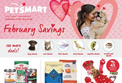 PetSmart February Savings Flyer January 30 to February 26