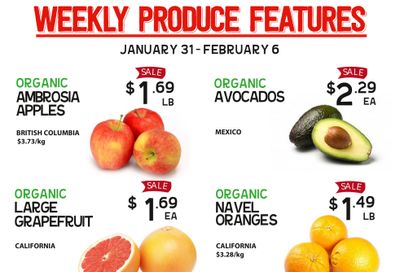 Pomme Natural Market Weekly Produce Flyer January 31 to February 6