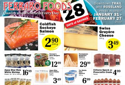 Ferraro Foods Monthly Flyer January 31 to February 27