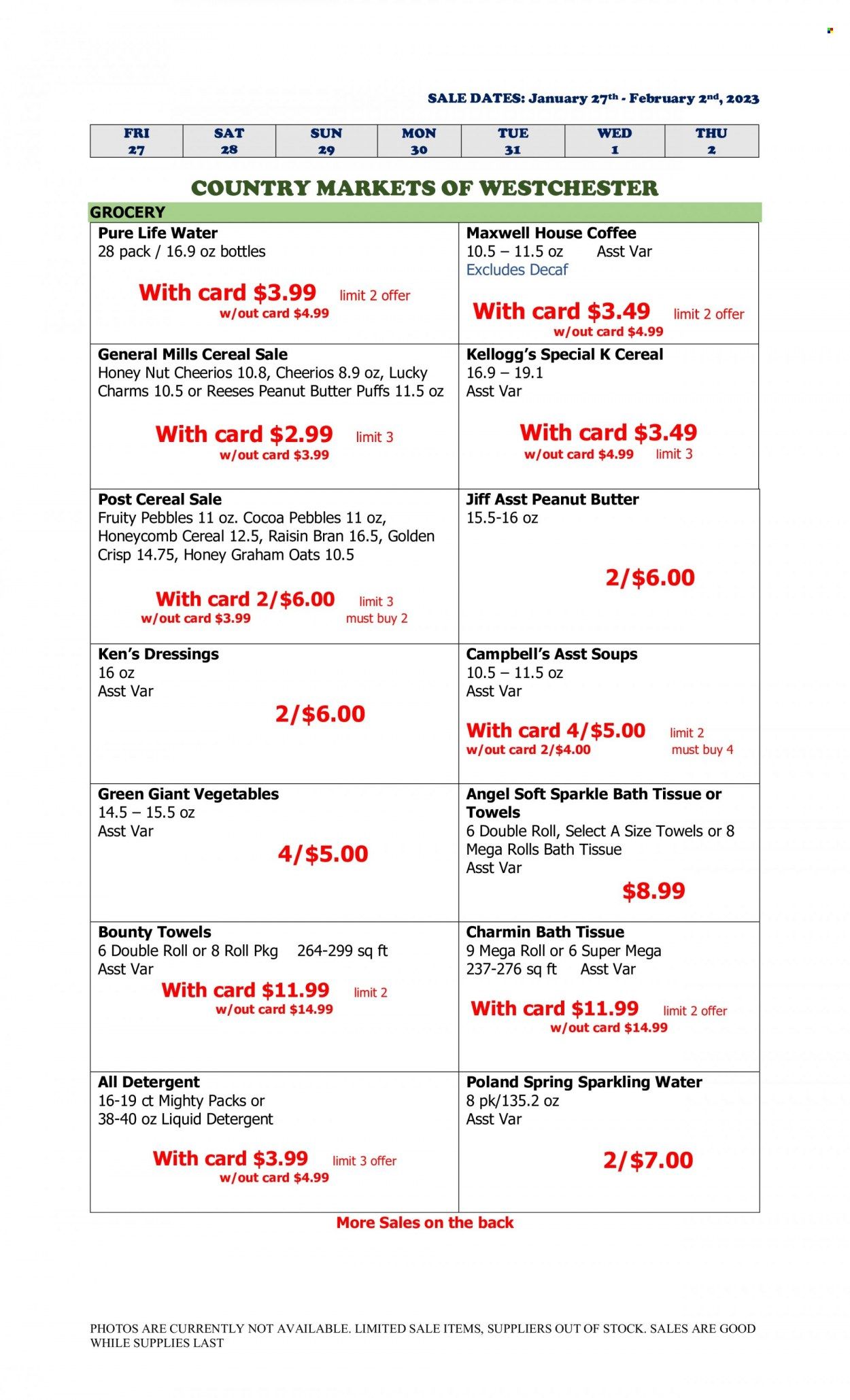 Country Markets of Westchester (NY) Weekly Ad Flyer Specials January 27 to February 2, 2023