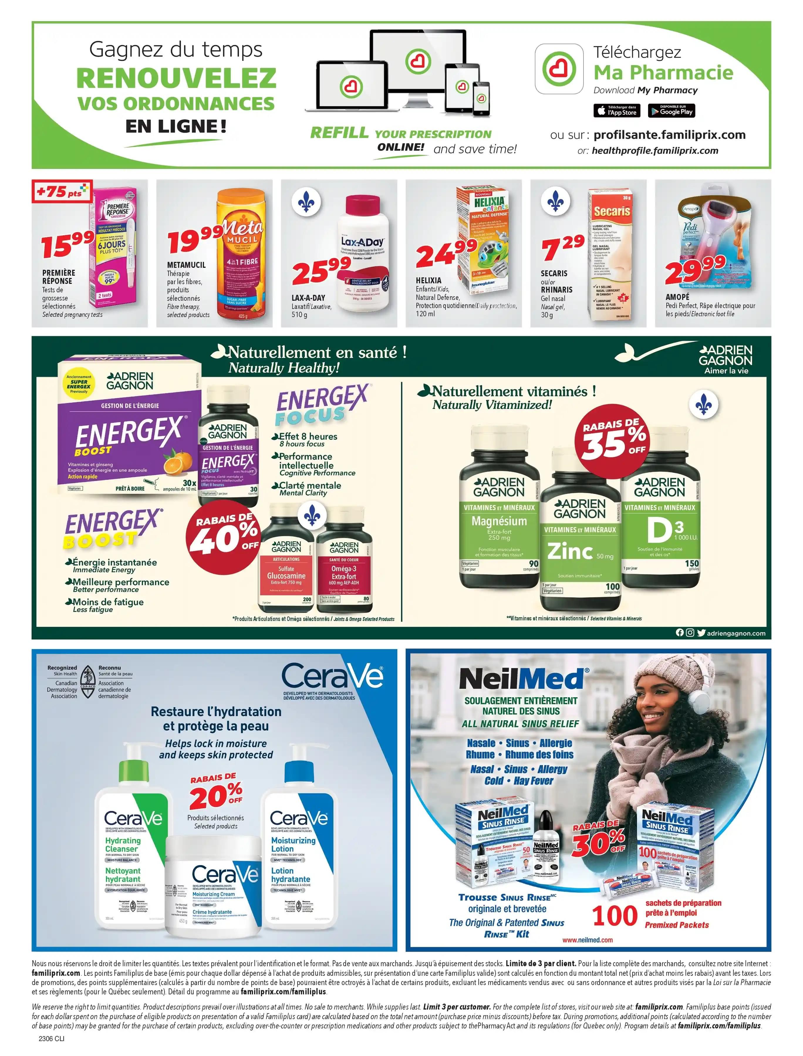Familiprix Clinique Flyer February 2 to 8