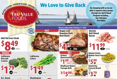 Tru Value Foods Flyer February 1 to 7