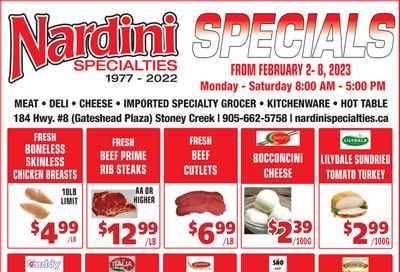 Nardini Specialties Flyer February 2 to 8
