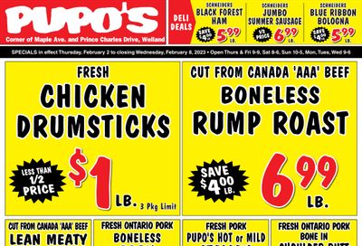 Pupo's Food Market Flyer February 2 to 8