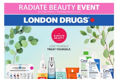 London Drugs Radiate Beauty Event Flyer February 3 to 22