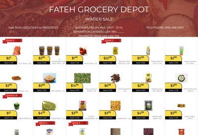 Fateh Grocery Depot Flyer February 2 to 8