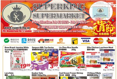 Superking Supermarket (London) Flyer February 3 to 9