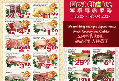First Choice Supermarket Flyer February 3 to 9