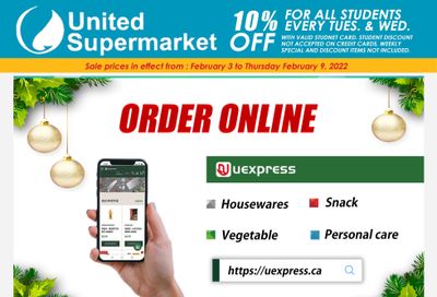 United Supermarket Flyer February 3 to 9
