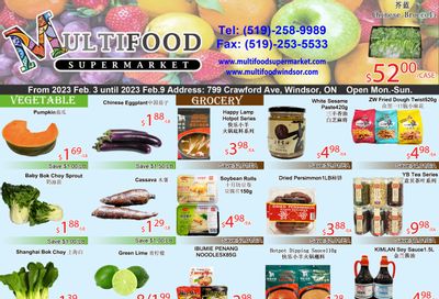 MultiFood Supermarket Flyer February 3 to 9