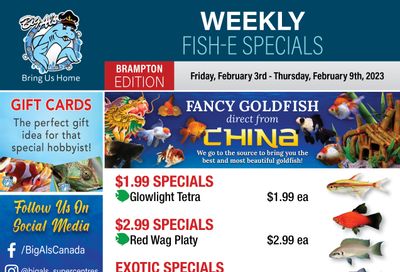 Big Al's (Brampton) Weekly Specials February 3 to 9