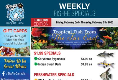 Big Al's (Hamilton) Weekly Specials February 3 to 9