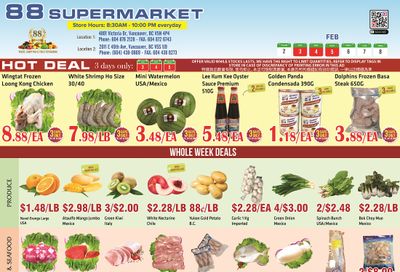 88 Supermarket Flyer February 2 to 8