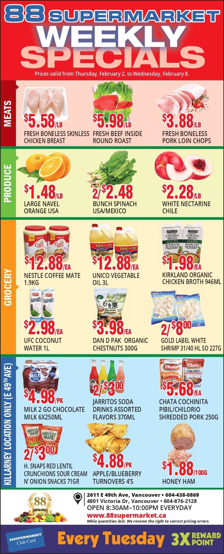 88 Supermarket Flyer February 2 to 8