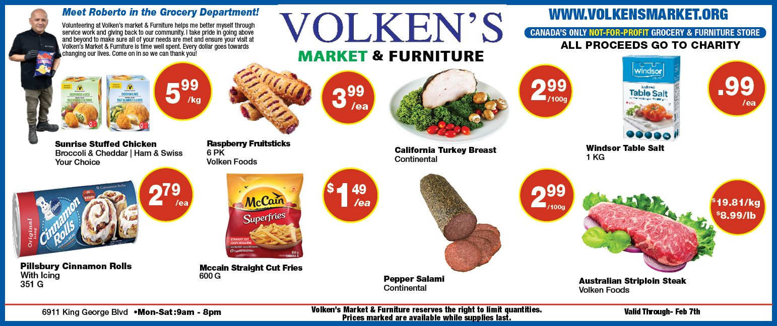 Volken's Market & Furniture Flyer February 1 to 7