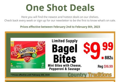 Country Traditions One-Shot Deals Flyer February 2 to 8
