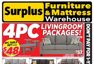 Surplus Furniture & Mattress Warehouse (Brandon) Flyer February 6 to 26