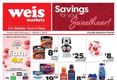 Weis (MD, NY, PA) Weekly Ad Flyer Specials February 2 to March 1, 2023