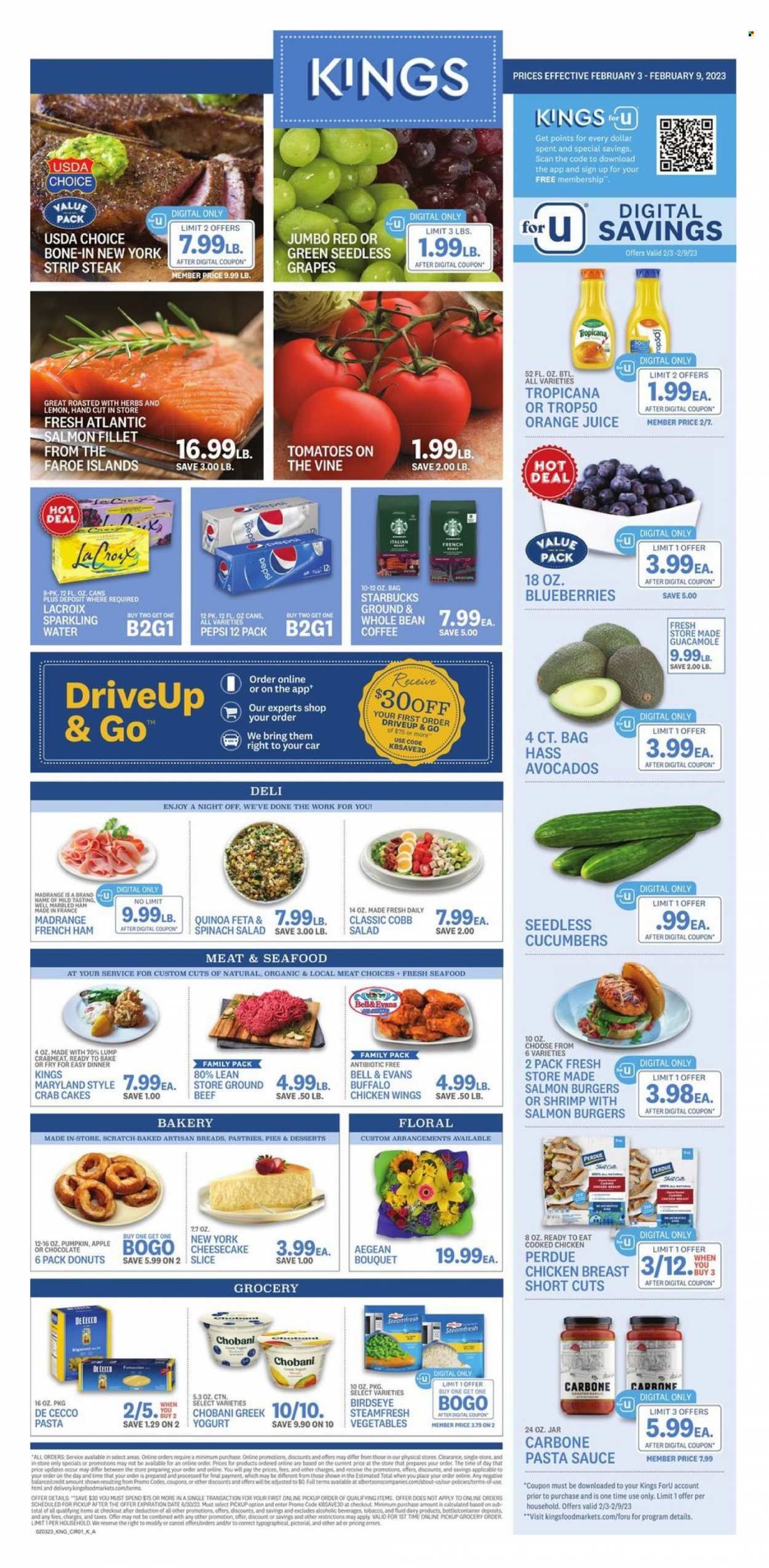 Kings Food Markets (CT, NJ, NY) Weekly Ad Flyer Specials February 3 to February 9, 2023
