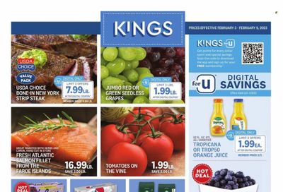 Kings Food Markets (CT, NJ, NY) Weekly Ad Flyer Specials February 3 to February 9, 2023