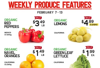 Pomme Natural Market Weekly Produce Flyer February 7 to 13