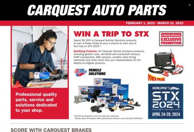Carquest Weekly Ad Flyer Specials February 1 to March 31, 2023